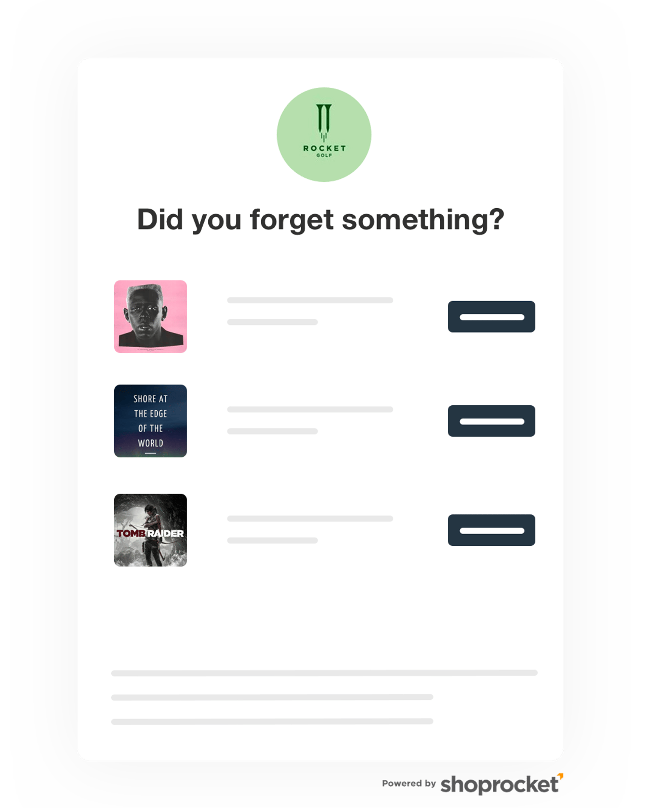 Abandoned cart recovery for online store Abandoned cart recovery for online store