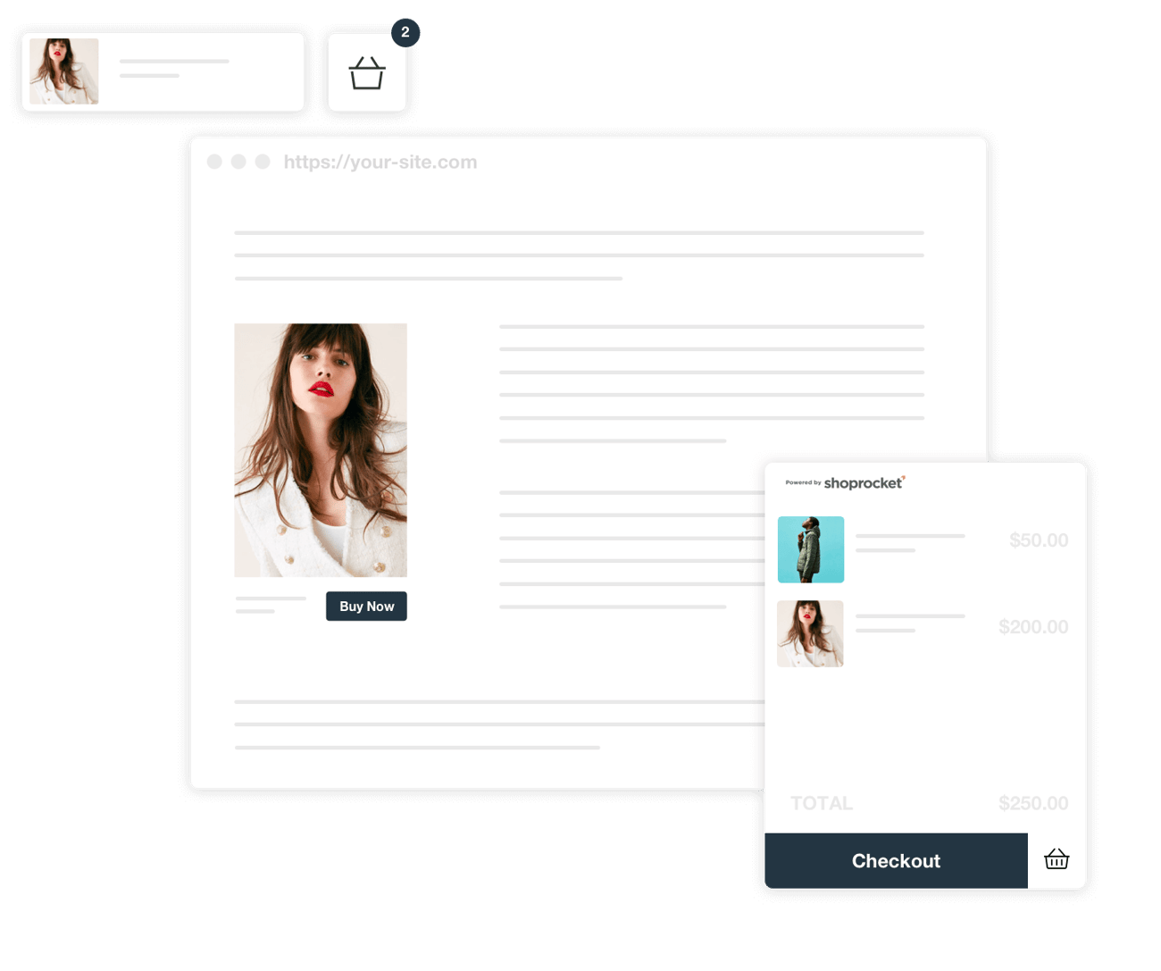 Add ecommerce to your existing website in minutes