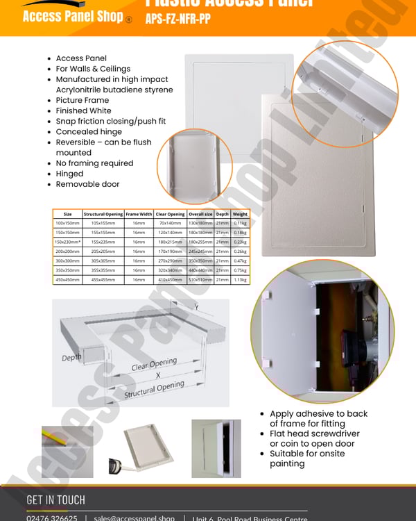 Plastic Access Panel